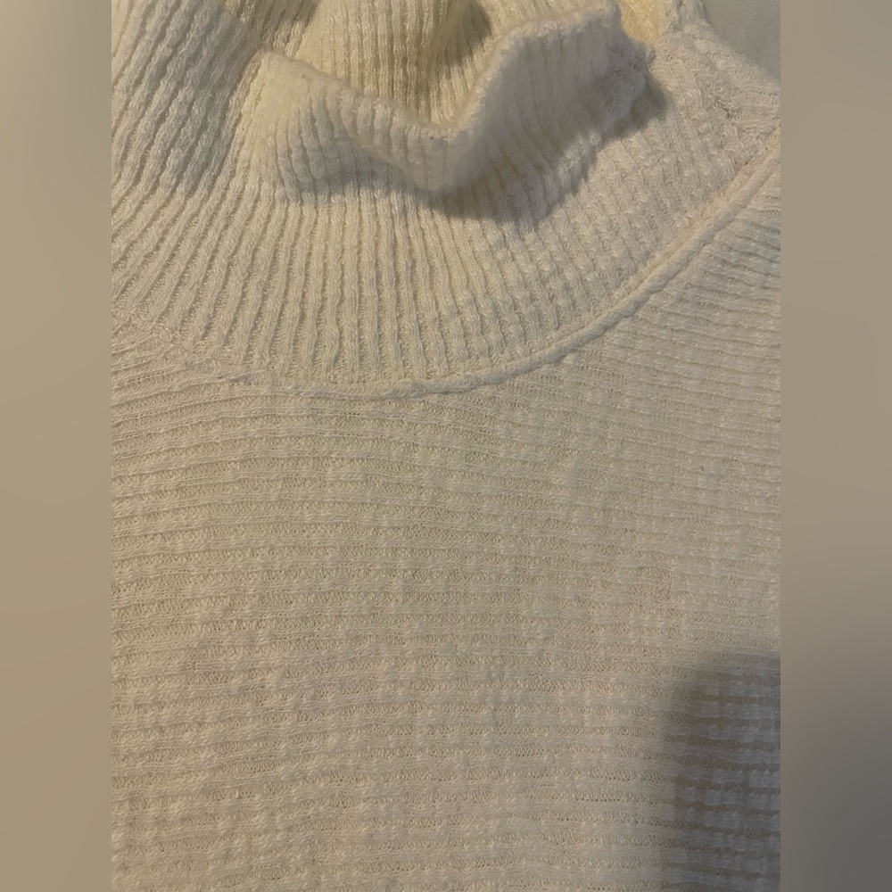 Free People We The Free Ivory Ribbed Knit Tunic - Picture 3 of 7